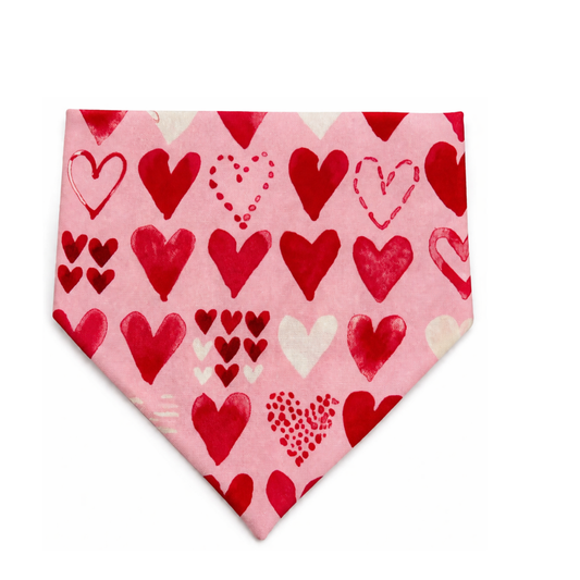 Rosie Bunny & Blush Hearts Reversible Bandana