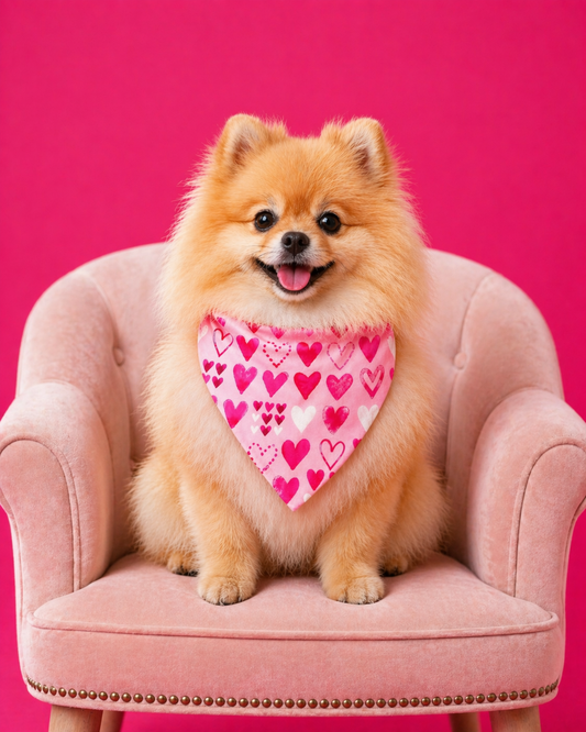 Rosie Bunny & Blush Hearts Reversible Bandana